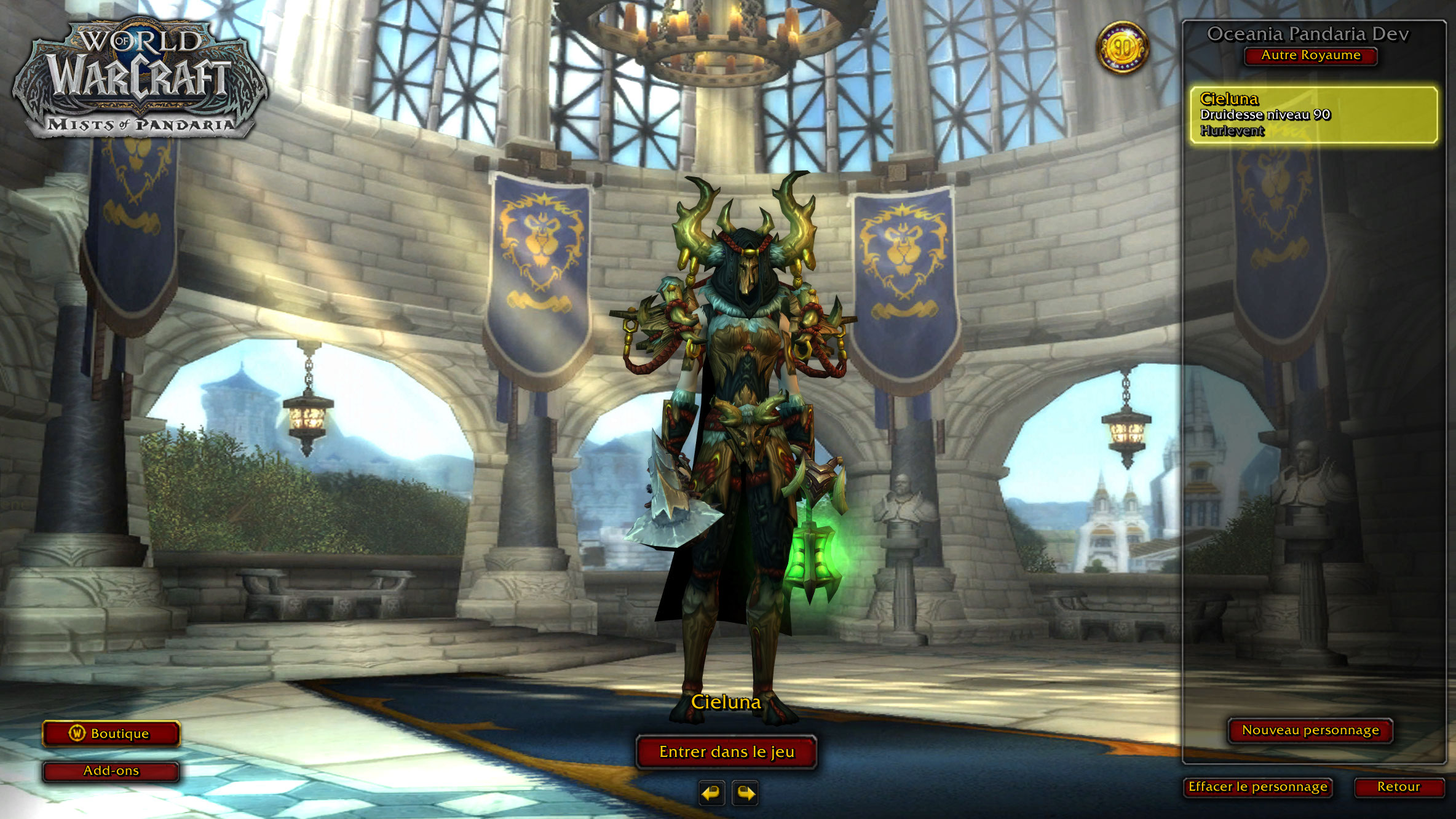 Login Screen Dragonflight For Mop 5 4 8 Vip Member Emucoach Wow Hot